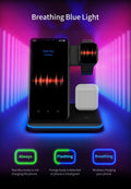 Compatible Mobile Phone Watch Earphone Wireless Charger 3 In 1 Wireless Charger Stand 6
