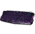 J10 tricolor backlight wired gaming keyboard set colorful luminous gaming mouse keyboard Russian keyboard 5