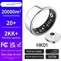 Smart Ring Heart Rate Blood Oxygen Sleep Monitor Step Counter & Female Cycle Tracker 5