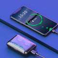 Multifunction Bluetooth Headset Binaural Movement Power Bank Phone Support 2