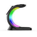 4 In 1 Magnetic Wireless Charger Fast Charging For Smart Phone Atmosphere Light Charging Station For Airpods Pro I-phone Watch 6