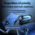 Bone Conduction Headphones TWS Earbuds Ear Clip Bluetooth 5.3 Touch Wireless Earphone In-Ear Bass HIFI Sports Headset 4