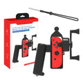 Plastic Game Console Controller Holder Fishing Rod Shaped Handle Grips Accessories 2