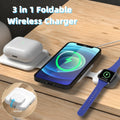 3 In 1 Magnetic Foldable Wireless Charger Charging Station Multi-device Folding Cell Phone Wireless Charger Gadgets 1
