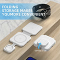 3 In 1 Magnetic Foldable Wireless Charger Charging Station Multi-device Folding Cell Phone Wireless Charger Gadgets 6