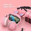 Rabbit Ear Headphones Wireless Luminous Extendable Wheat Headphones 5
