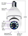 WiFi CAMERA 1080P Bulb 4X Zoom Camera E27 Home 5GWiFi Alarm Monitor 2