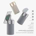 3 In 1 Multi-Function IPhone And AirPods Wireless Charger Portable Bluetooth Speaker With Touch Lamp For Home And Office 3