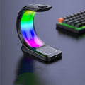 4 In 1 Magnetic Wireless Charger Fast Charging For Smart Phone Atmosphere Light Charging Station For Airpods Pro I-phone Watch 5