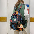 High School And College Student Mori Style Contrast Color Travel Backpack 2